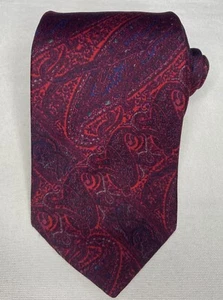 Meeting Street necktie men's 100% silk tie red paisley - Picture 1 of 6