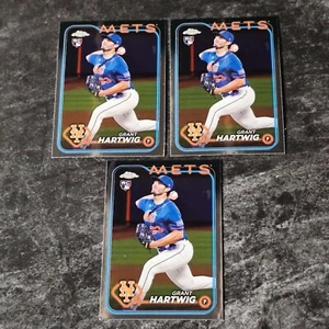 2024 TOPPS CHROME BASEBALL GRANT HARTWIG RC BASE 3LOT D1 - Picture 1 of 2
