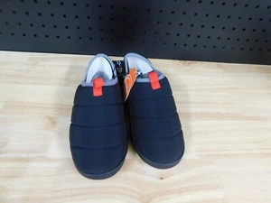 Wonder Nation  Boys Quilted Slipper-Indoor/Outdoor-Black-Size 13/1-NWT - Picture 1 of 5