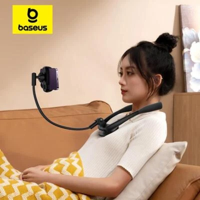 Baseus Flessibile Universale Collo Porta Telefono Appeso Collo Pigro Collana Cellulare - Immagine 1 di 4