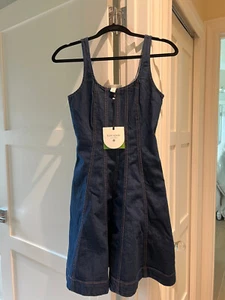 Women's Denim Seamed Mini Dress - kate spade new york x Target Dark Blue, Size 6 - Picture 1 of 3