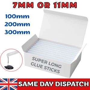 HEISSKLEBEPISTOLE STICKS 7mm / 11mm x 200mm LANG FÜR BASTELKLEBER KLAR MINI - Bild 1 von 8