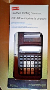 Staples SPL-P100 12 Digit Printing Calculator with Day / Time Tax - Picture 1 of 6