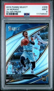 PSA 9 2019 Panini Select Ja Morant Silver Prizm Courtside Rookie RC #208 - Bild 1 von 2