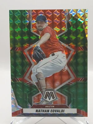 💚 2022 Panini Mosaic Nathan Eovaldi Green Prizm #103 – Boston Red Sox 💚 - Image 1 of 2