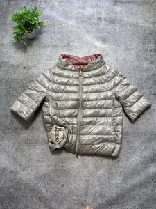 Chaqueta acolchada de lujo Herno reversible de 2 vías manga corta acolchada de diseñador - Imagen 1 de 13