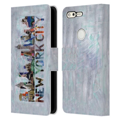 OFFICIAL ARTPOPTART TRAVEL LEATHER BOOK WALLET CASE COVER FOR GOOGLE PHONES - Image 1 of 4