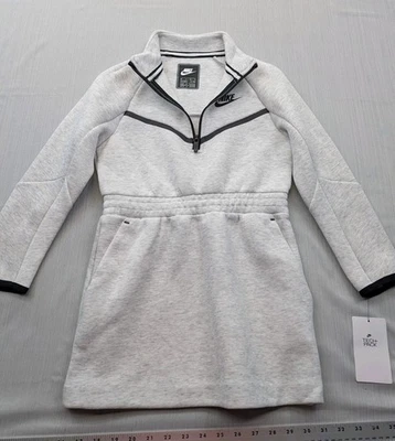 New Youth Nike TECH Girls Sweatshirt Dress 1/4 Zip Size 6X (6-7yrs) $85 - Image 1 of 4