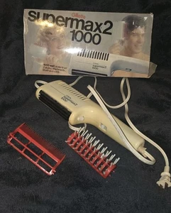 Vintage Gillette Supermax 2 1000 Watt Styler Dryer with Comb Attachment - Picture 1 of 2