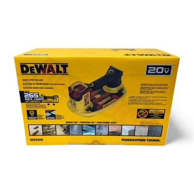 DEWALT DCE592B 20V MAX Inalámbrico Succión GRABO HERRAMIENTA ELEVADORA SOLAMENTE - **NUEVO** Foto 1 de 4