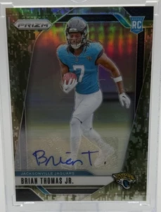 BRIAN THOMAS JR. 2024 PANINI PRIZM ROOKIE AUTOGRAPH CAMO RC AUTO /25 Q4086 - Picture 1 of 8