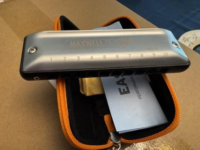 East Top MAXWELL ST Blues Harmonica C Profesional 10 Agujeros Azul Arpa Boca Órgano Foto 1 de 4