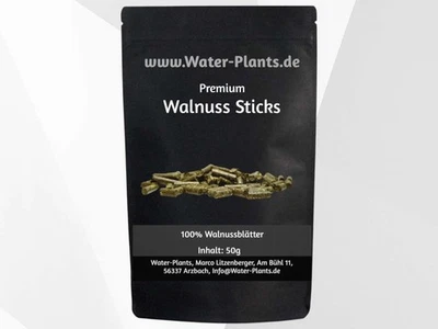 DAXTON-PLANT Premium Walnuss Sticks – Naturfutter für Garnelen, Krebse, Schnecken & Krabben