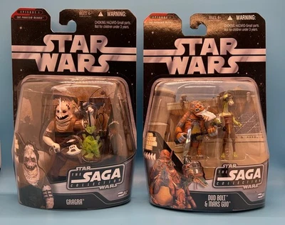 LOTE Gragra 052 Y & Dud Bolt & Mars Guo 052 Star Wars TPM Saga Colección Sin usar, en caja Foto 1 de 4