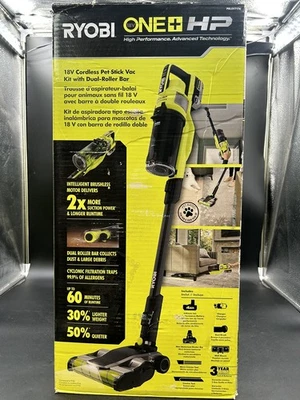 Ryobi PBLSV717K ONE+ HP 18V Brushless Cordless Pet Stick Vac with Kit (READ!!!) - Image 1 of 4