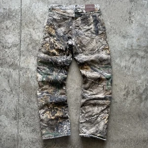 Wrangler Realtree Camo Hunting Pants Mens 32x32 Fleece Lined Camouflage Outdoors - Picture 1 of 6