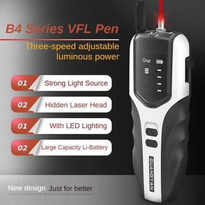 15KM Fiber Optic Pen Optical Red Light Laser Sticker Network Cable Tester VFL - Image 1 of 4