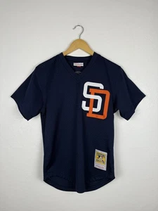 100% Authentic Mitchell & Ness Tony Rickey henderson Padres BP Jersey Sz 36 - Picture 1 of 6