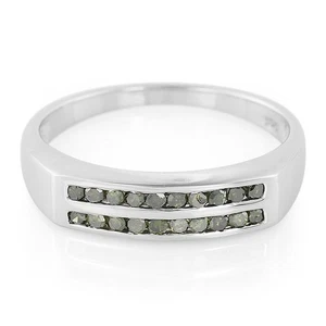 Cavill Damenring Silber 925 Smaragd 0,2ct mit 20 Edelsteinen modern- Echtschmuck - Bild 1 von 8