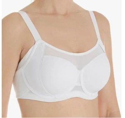Sutiã esportivo Champion The Smoother tamanho 42DD branco NOVO com aro - Imagem 1 de 4