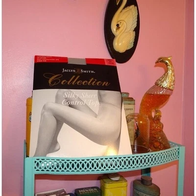 Vintage Jaclyn Smith Collection Silky Sheer Control Top Grey Pantyhose size C - Image 1 of 4