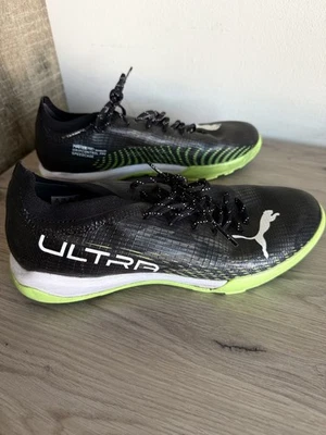 PUMA Ultra 1.3 Pro Cage TT Black/White/Green Glare US 9.5  Turf - Image 1 of 4