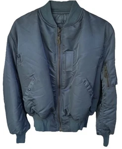 Greenbrier Vintage MA-1 Flyers Jacket, XL USAF, Made In USA Blue Looks Great - Picture 1 of 16