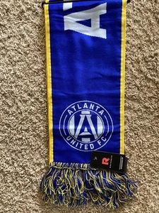 Bufanda Atlanta United cuello con volantes MLS azul real nueva con etiquetas - Imagen 1 de 4