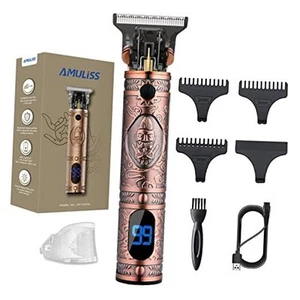 Professional Hair Trimmer Mens Hair Clippers Zero Gapped Cordless Rose Gold - Bild 1 von 7