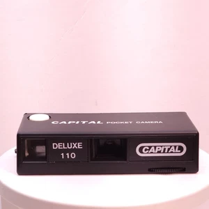Vintage Capital Deluxe 110 Pocket Camera 80's Retro with strap made in Taiwan - Picture 1 of 8