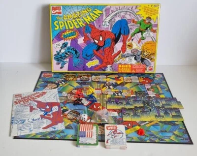 The Amazing Spider-Man Game | Marvel | 1993 | Peter Pan Playthings | Complete - Image 1 of 4