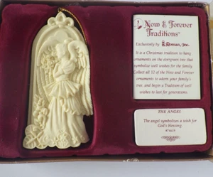 1997 Roman Inc Now & Forever Traditions The Angel Christmas Ornament 3 3/4" - Picture 1 of 7