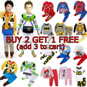 Kid Toys Story Buzz Lightyear Woody Pyjamas Fancy Dress Cosplay Superhero SetsЙ