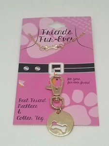 Womens Fashion Jewelry Necklace Dog Pet Collar Tag Set RAA - Picture 1 of 4