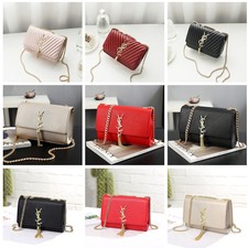 New Brand Women Fashion Tassels Shoulder Bag PU Leather Chain Handbag Ladies Bag