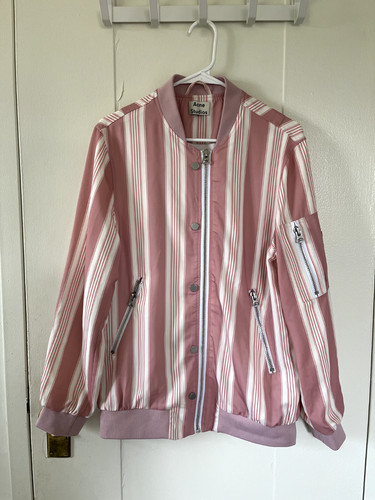 Bomber Acne Studios Varden 2016 rosa a righe
