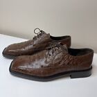 MEZLAN Platinum Mesa Bishop Brown Genuine Ostrich Leather Men’s Shoes Size 9.5