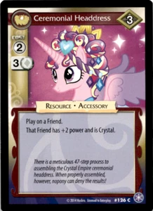 My Little Pony CCG Crystal Games MLP Enterplay Hasbro Ceremonial Headdress #126C - Picture 1 of 2