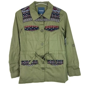 NWT Modcloth Assorted Occasions Anorak Utility Jacket Army Green Size XXS NEW - Picture 1 of 15