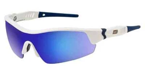 DIRTY DOG EDGE 58014 SPORTS SUNGLASSES - WHITE / BLUE MIRROR - EX DISPLAY - Picture 1 of 2