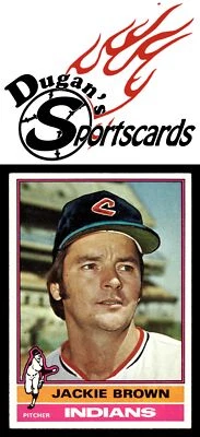 1976 Topps #301 Jackie Brown - Image 1 of 2