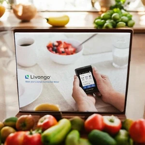 Livongo Connected Meter Kit Blood Glucose Meter Bg300 Lancing Device - Zdjęcie 1 z 6