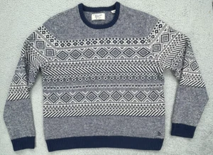 Pinguin Pullover Fair Isle Herren XXL Blau Lammwolle Pulli Crew Langarm - Bild 1 von 17