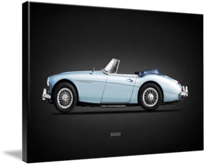 Art sur toile - Austin-Healey 3000 MkIII art minimal moderne voiture classique, 3 tailles - Photo 1 sur 20