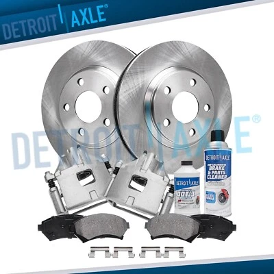 Front Disc Rotors & Calipers + Brake Pads for Impala DeVille LeSabre Park Avenue - Image 1 of 4
