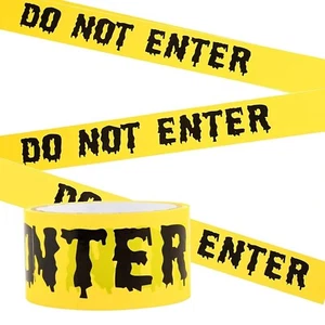 Halloween Caution Tape 1.9inch x 82Feet Halloween Decorations Caution Tape Hallo - Picture 1 of 8