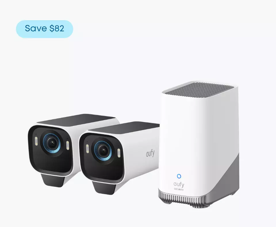 $467 eufy eufyCam S3 Pro Outdoor Security Solar Cameras 4K MaxColor Night Vision - Image 1 of 3