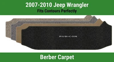 Tapete de carga pequeno Lloyd Berber para Jeep Wrangler 07-10 com prata sobre rubicão preto - Imagem 1 de 4