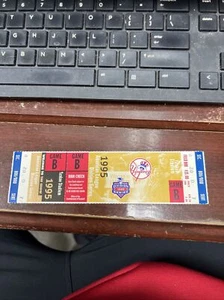 1995 ALDS Game 2 NY Yankees Rivera Playoff Debut Mattingly griffey full ticket - Picture 1 of 6