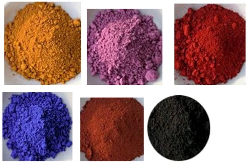 OSSIDO GIALLO ROSA ROSSO BLU MARRONE NERO polvere pigmenti colorante nat. 55 Gr - Immagine 1 di 1